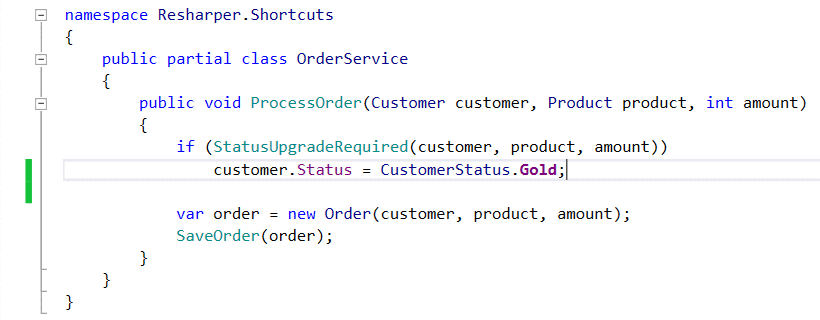 Surround line with curly brackets